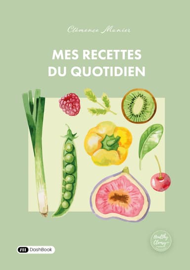 book card cover - Mes recettes du quotidien